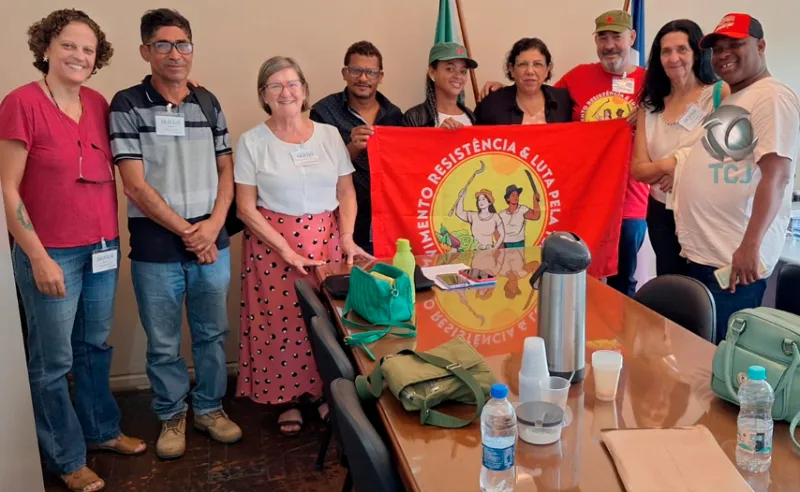 MRLT e lideranças do Acampamento Marielle se reúnim com o Incra para discutir proposta de reforma agrária no ES