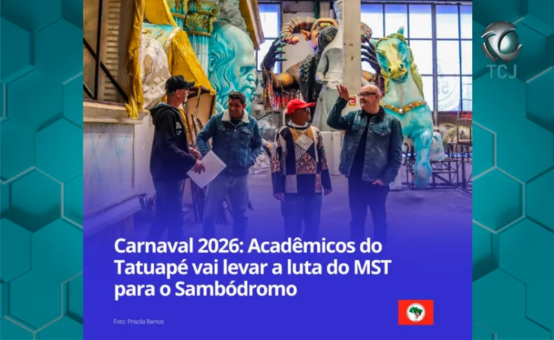 Acadêmicos do Tatuapé exaltará o MST e a agricultura popular no desfile de 2026