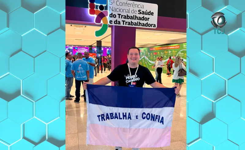 Jovem de Pedro Canário leva voz do interior à 5ª Conferência de Saúde do Trabalhador