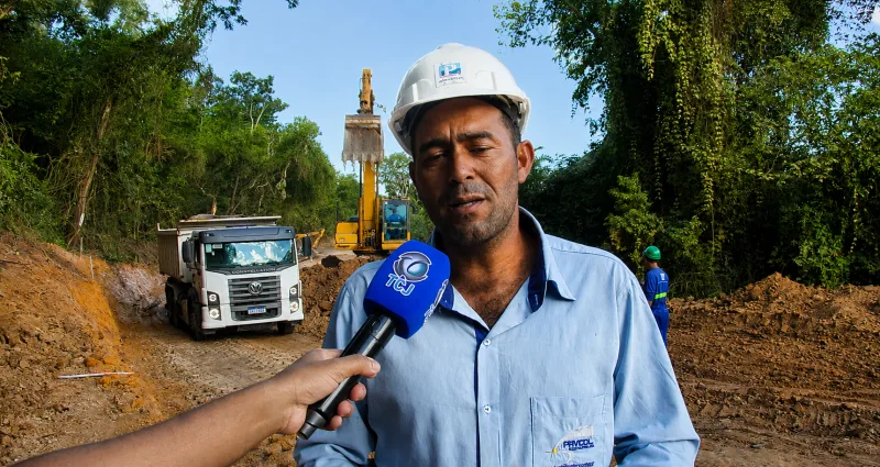 Estrada Pedro Canário-Floresta do Sul avança para a 3ª fase de pavimentação Estrada Pedro Canário-Floresta do Sul avança para a 3ª fase de pavimentação