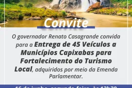 Deputado Gilson Daniel entrega 45 veículos para fortalecer o turismo em municípios capixabas