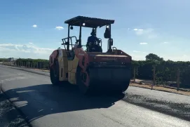 Pavimentação asfáltica avança e entra em nova fase na estrada de Floresta do Sul