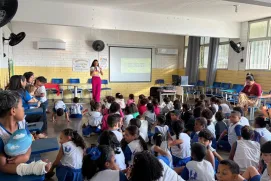 Saúde e Educação promovem ação sobre alimentação saudável em escola de Conceição da Barra